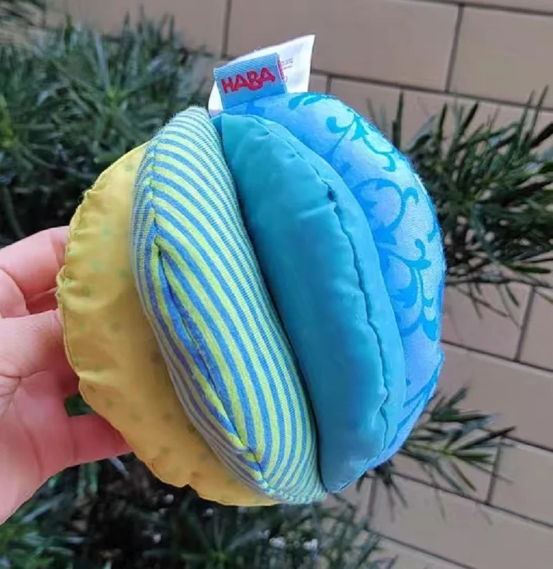 Baby Magic Stuff Rainbow Fabric Sensory Ball Montessori Infant Educational Color Cognitive Cloth Soft Plush Bumpy Toy