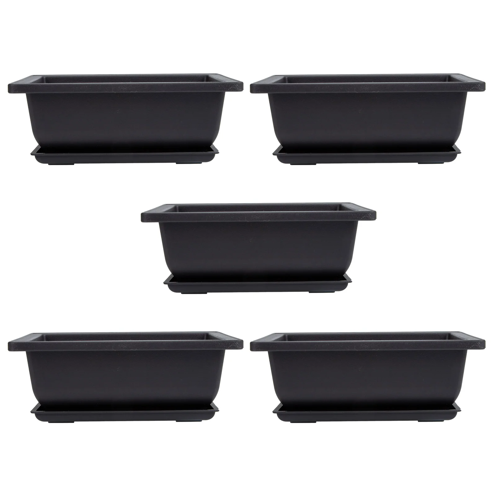 

5 Sets Bonsai Flower Pot Plastic Flower Planting Pot Garden Succulent Plant Flowerpot