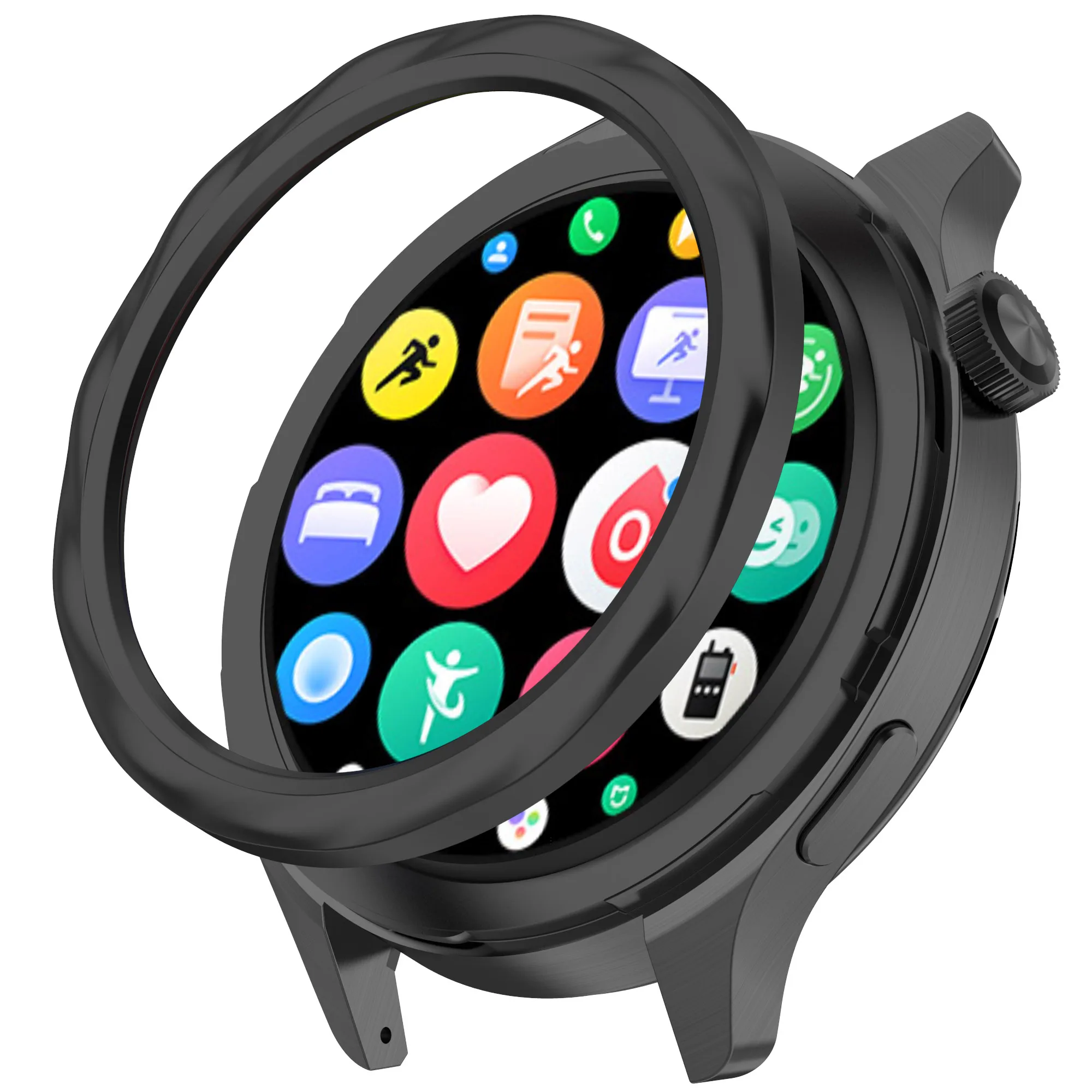 Premium Metal Bezel Ring with Tempered Screen Protector