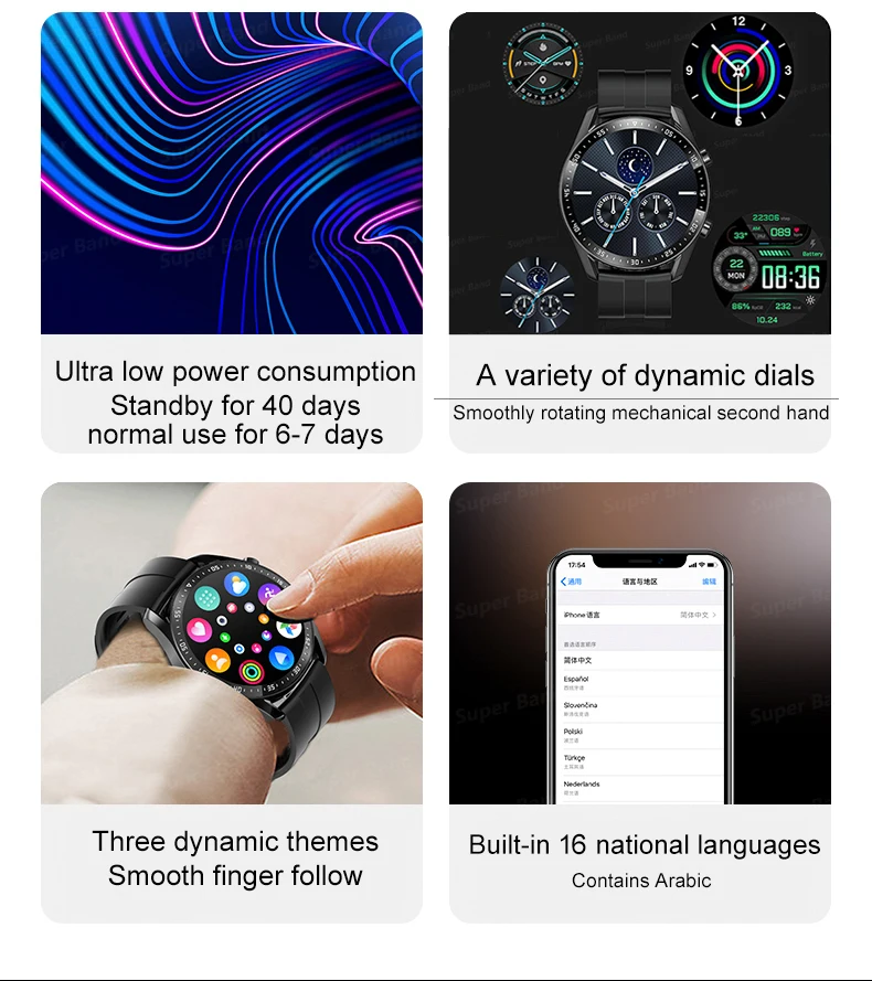 C300  ȭ Ʈ ġ  ƮϽ  ð  ո ð MYFULONN 2022 ο SmartWatch GT2 Androi