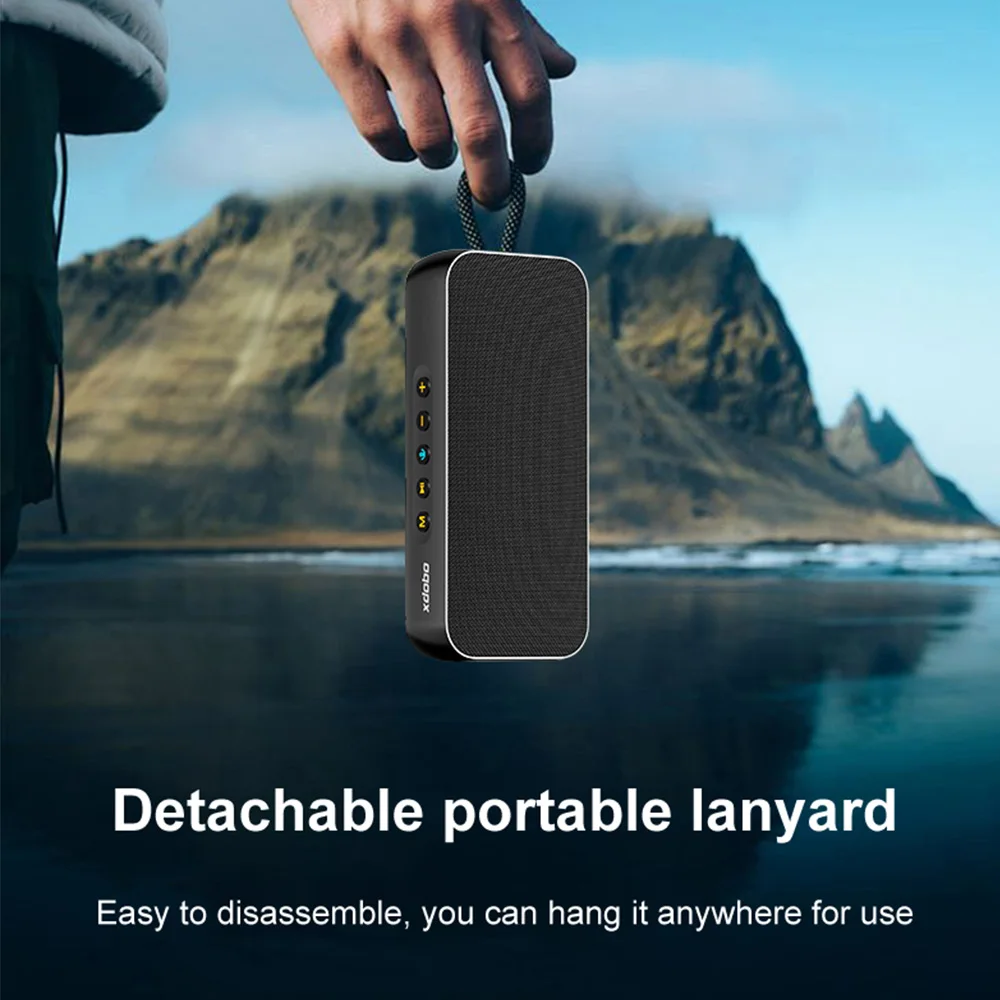 Portable XDOBO Luxe 60W Wireless Deep Bass Speaker Outdoor Speakers Waterproof Subwoofer Support USB/TF/AUX/TWS BOOMBOX