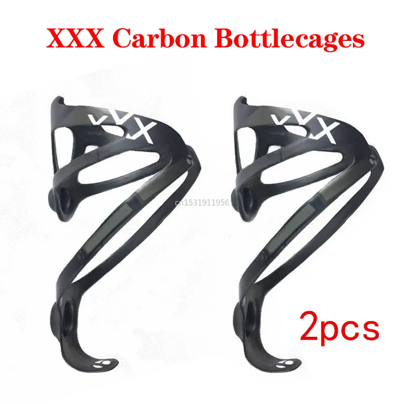 2pcs XXX Carbon Bottlecages Bike Water Bottle Cage Bicycle Kettle Holder Portable Water Bottle Rack