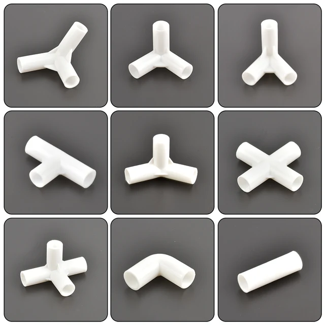 60 ° 90 120 135 Pvc Csatlakozó Belső Átmérője 12 Mm -Es Póló Csatlakozók Egyenes Könyök Keresztcső -Összekötő Kertcsövek Szerelvények 2Db