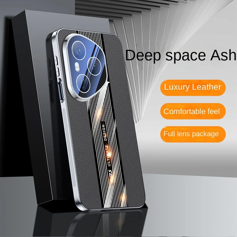 Luxury Hard PU Leather Plating Protective Back Cover