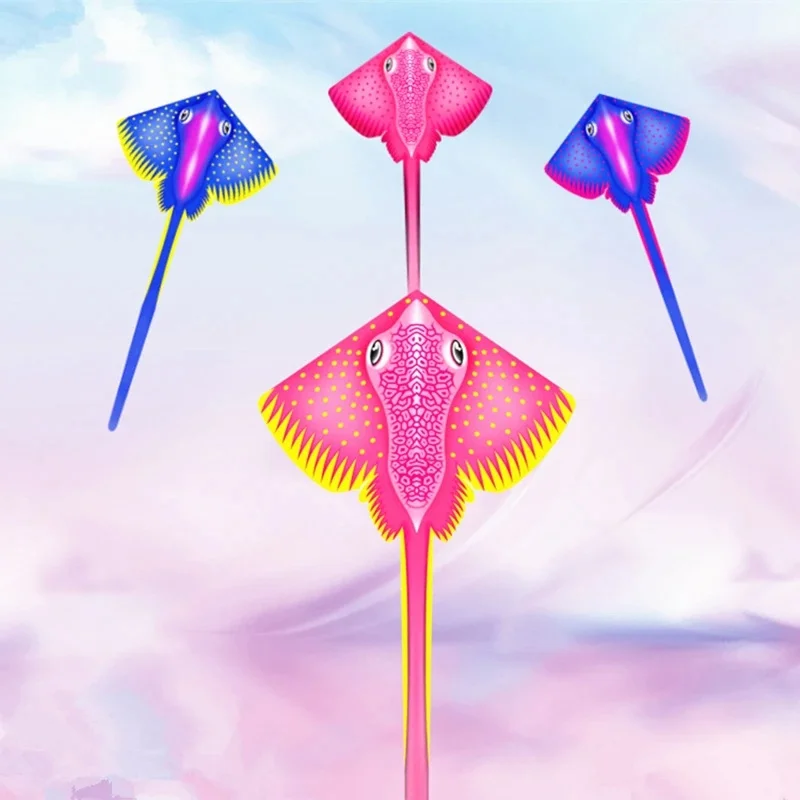 

Free Shipping devil fish flying for children kites nylon outdoor beach game sport toy papalote windsurfing snake parachute jouer