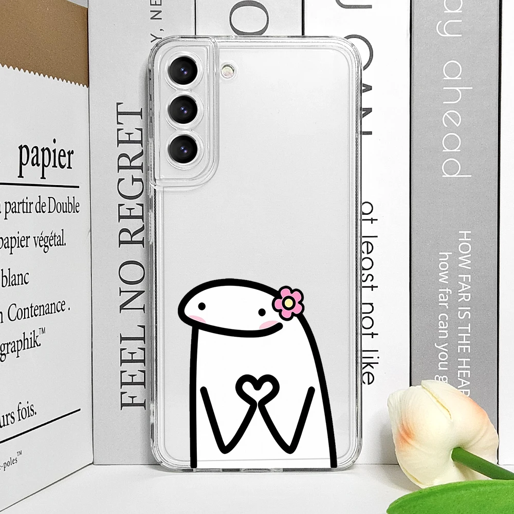 Flork Meme Transparent Soft Back Phone Case - Humorous Couple Design