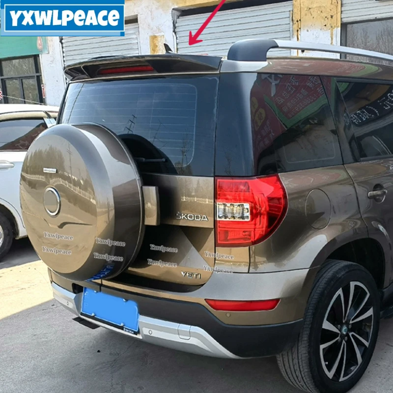 

For Skoda Yeti 2013 2014 2015 2016 2017 Spoiler ABS Plastic Primer Color Rear Trunk Lip Spoiler Wing Car Accessories