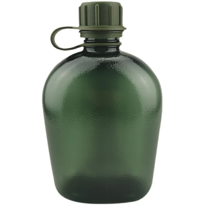 Sports Water Bottle Tritan Kettle Canteen Outdoor Sports Hiking Mountaineering Tactics Military Fan American Training Camping Sports Portable
