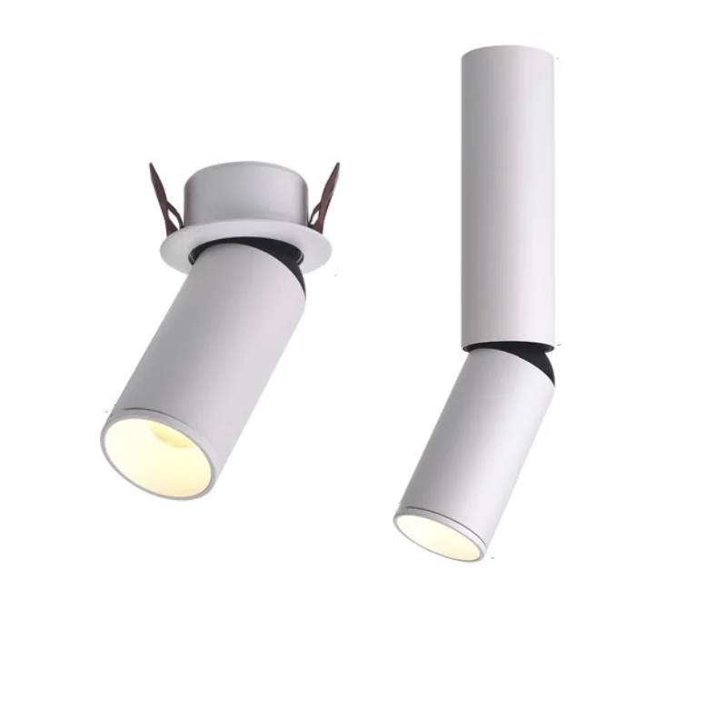 Recessed COB Spotlights Ceiling Anti-glare 5W 7W 12W 360&deg; rotation 12-50&deg; Adjustable focus Dimmable AC85-265V Interior lighting led downlight recessed ceiling spotlight ceiling lamps