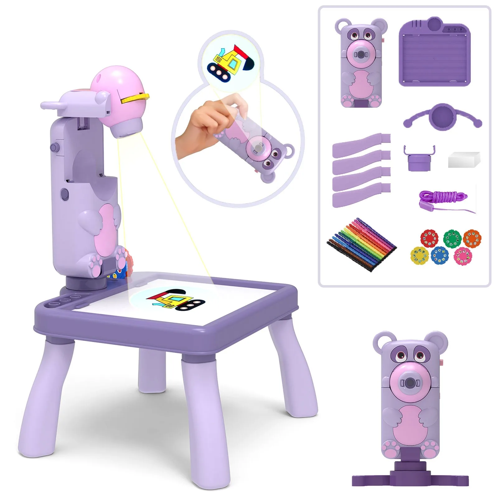 kids projector table drawing board, child