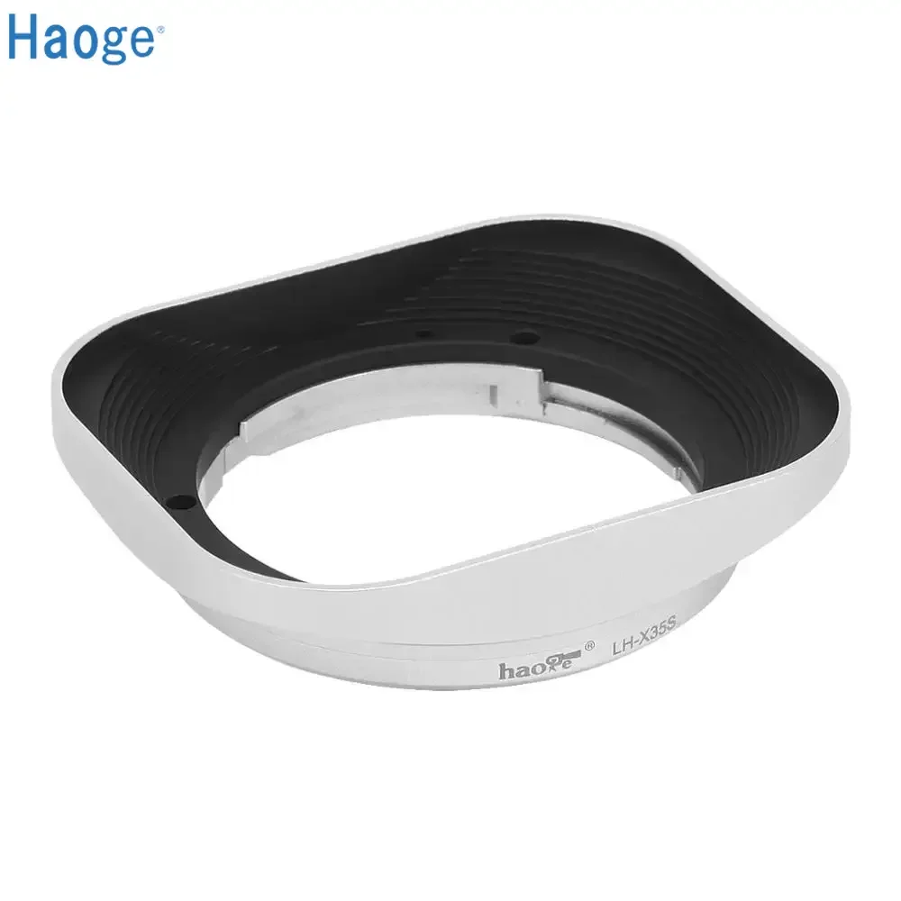 Haoge LH-X35S Square Metal Lens Hood Shade for Fuji Fujinon