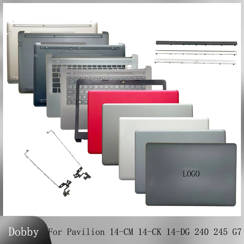 For HP Pavilion 14-CM 14-CK 14-DG 240 245 246 G7 LCD Back Cover / Front Bezel /Upper Case Palmrest Cover / Bottom Case / Hinges