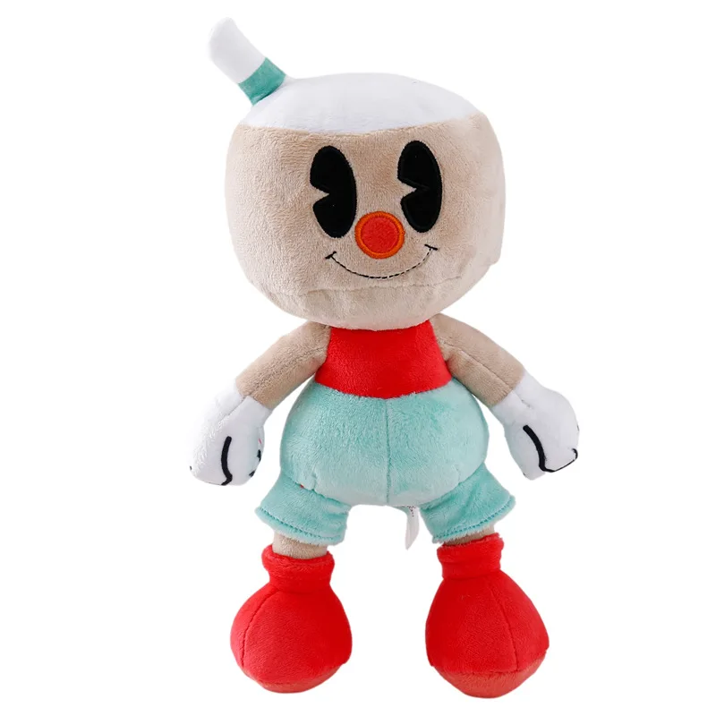 thumbnail image 1 of LONG Muñeco de peluche ASCuphead, juguete de Mugman, muñeco de aventura, peluche suave para niños, regalo de cumpleaños, 1 of 5