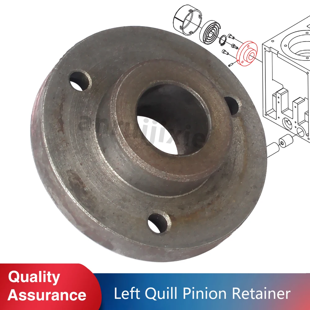 Left Quill Pinion Retainer,SIEG SX3&SX2.7&JET JMD-3&BusyBee CX611&Grizzly G0619 Small Mill Drill Machines Left support flange quill pen