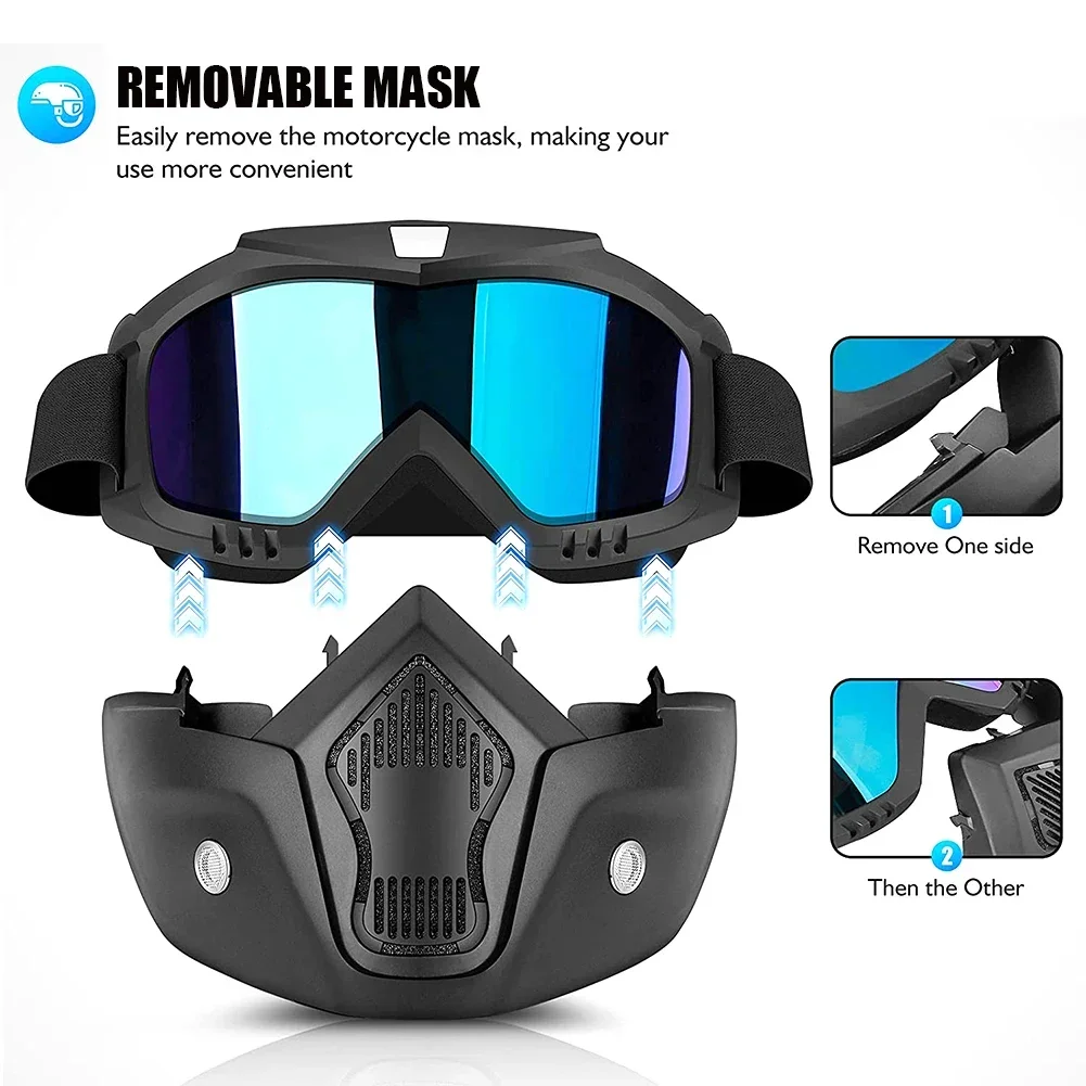 HD Transparent Fog-Proof and Sand-Proof Full Face Protective Goggles