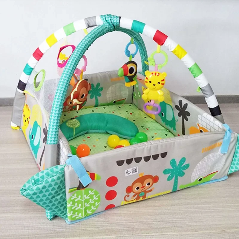 Fitness Toys Crawling Blanket Fitness Blanket Baby Play Gym Toys Baby Fitness Frame Crawling Mat Soft Game Blanket Parent-child Crawling Grasping Education Toy Boys And Girls 0-18 Months