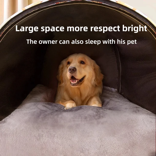 2025 New Dog Kennel Winter Warm Large Dog Oversized Dog House House Closed Winter Removable Golden Pet Four Seasons Use 3