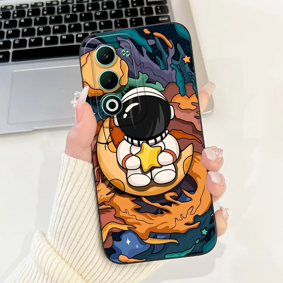 Cute Cat Dinosaur Cartoon Soft Silicone Matte Phone Case