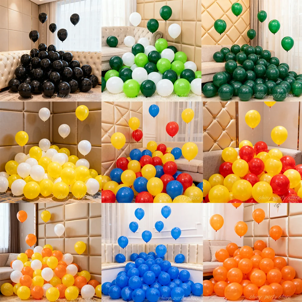 10/12 Zoll 20/50/100 Stück Baby Blaue Latexballons Rot Grün Weiß Sand Hochzeitsdekoration Globos Babyparty Geburtstag Party Dekor