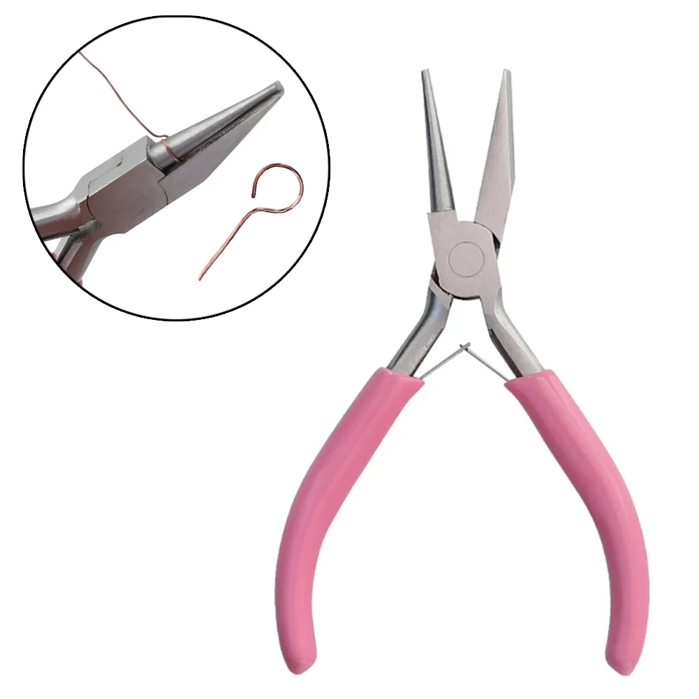 

1PC Mini 5 Inch Precision Pliers Wire Bending Tools Round Concave Pliers Wire Looping Pliers For DIY Jewelry Making