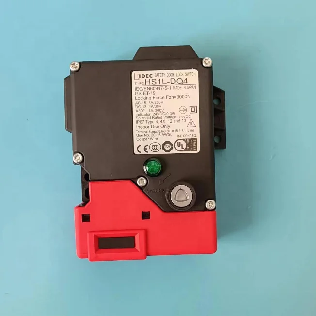 

IDEC Safety Door Lock Switch Type HS1L-DQ4 HS1L-DQ44KMSRP-G Oringlan and New in Stock
