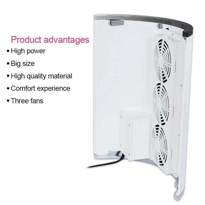 Nail Dust Collector Powerful Nail Suction Dust Collector Low Noisy 3/1 Fans Strong Nail Vacuum Cleaner with 2 Dust Collecting Bag Art Equipment