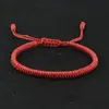 Bracelet bouddhiste tibétain porte-bonheur tressé à la main réglable noeud King Kong fil rouge bracelets porte-bonheur pour femmes hommes Couple amoureux