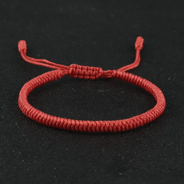 Bracelet bouddhiste tibétain porte-bonheur tressé à la main réglable noeud King Kong fil rouge bracelets porte-bonheur pour femmes hommes Couple amoureux