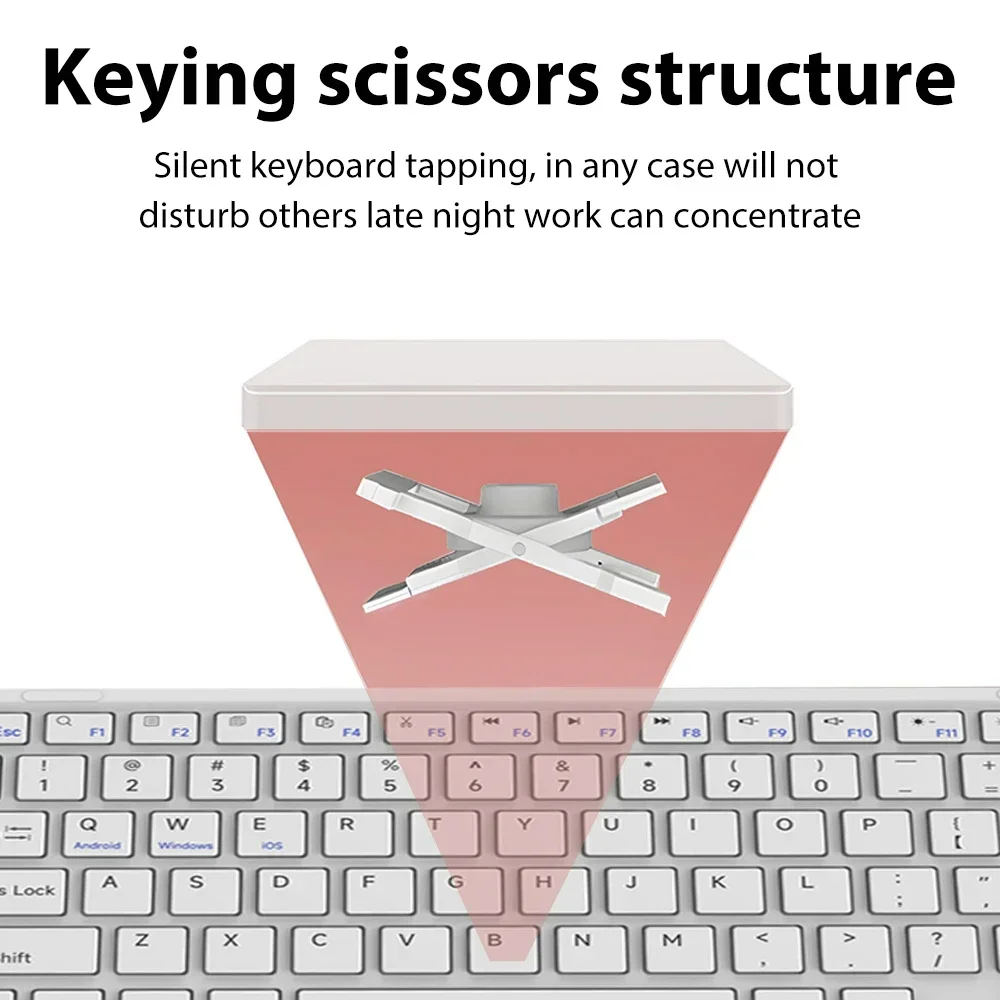 Mini Touch Bluetooth Wireless Keyboard with Built-in Mouse