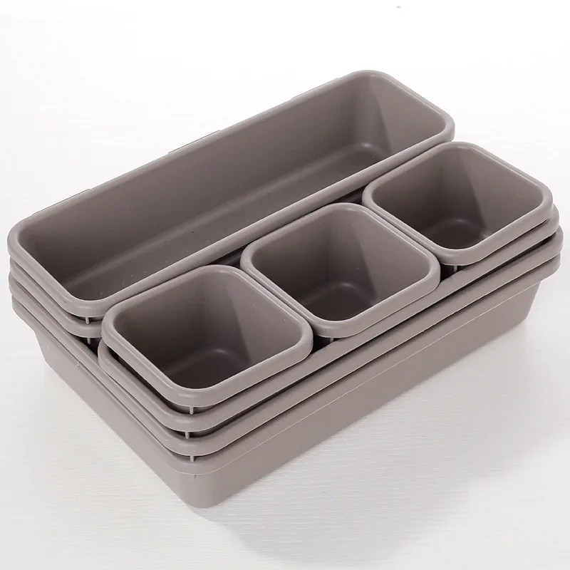 Organizzatori di stoccaggio della cucina di armadi divisori per cassetti  divisori in plastica forniture cucchiaio da scrivania cassettiera  regolabile nascosta per mobili - AliExpress