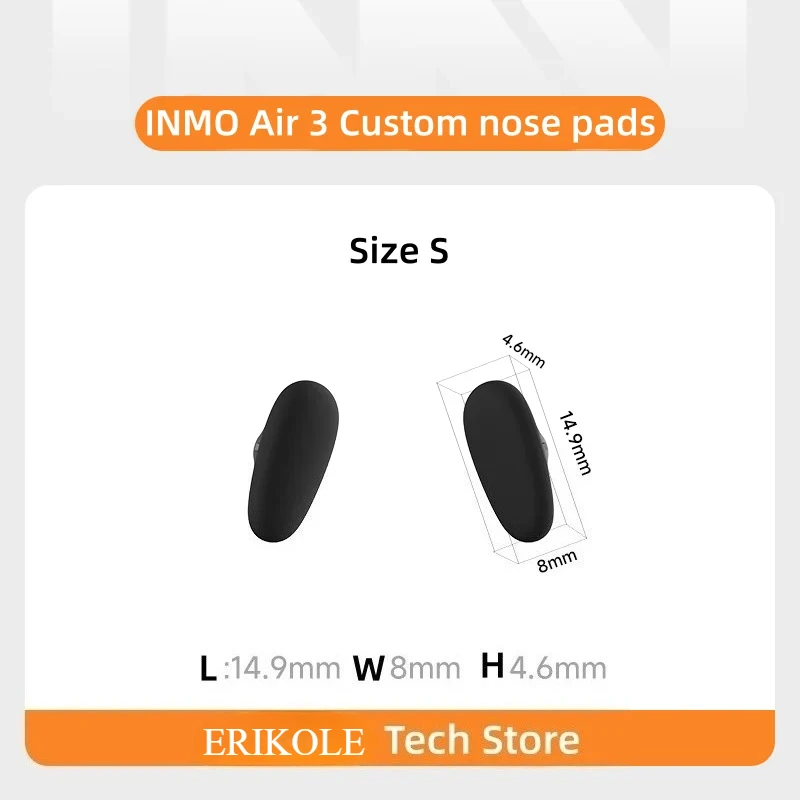 INMO AIR3 Accessories: Ring, Charging Cable, Touchpad, Sunglass Clip, Nose Pad - 5