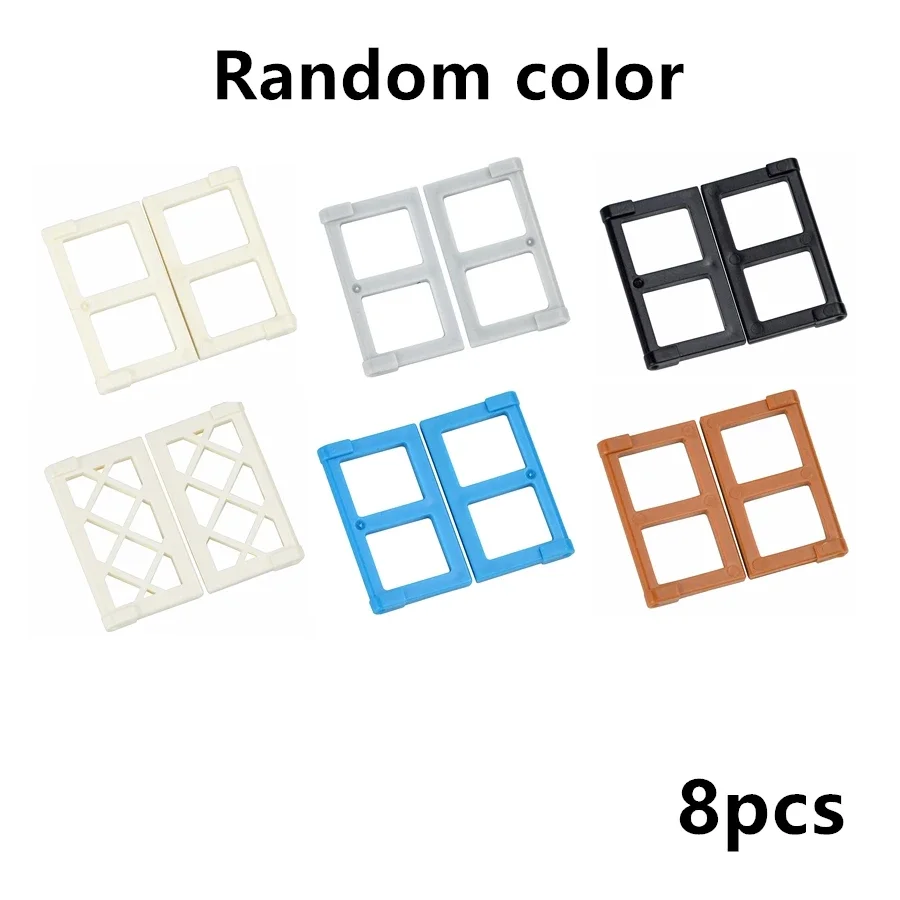 DIY City Friends House Building Blocks Set with Fence, Stairs, Ladder, Gate, Door, Window, and Garden Figures