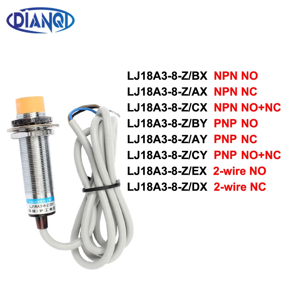 DIANQI 유도 근접 센서, PNP 3 와이어 NO, 직경 18mm, 근접 스위치, LJ18A3 8 Z/BY, 양질 ...