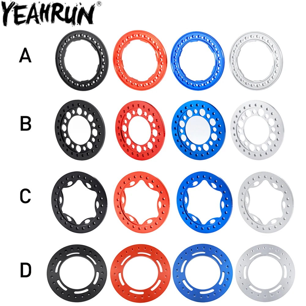 YEAHRUN-4PCS-Aluminum-2-9-Inch-Beadlock-Wheels-Rims-Outer-Rings-for-1-6 ...