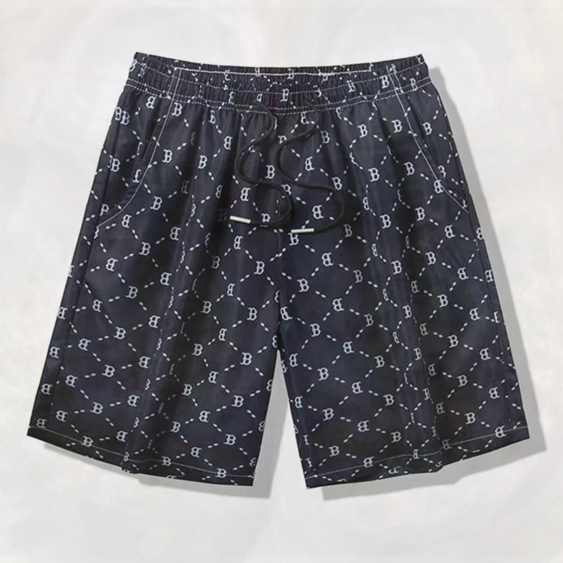 Quick Drying Summer Shorts Men 2023 Fitness Sport Breathable Printing Casual Shorts Men's Soft Vacation Cool Shorts Male 001G