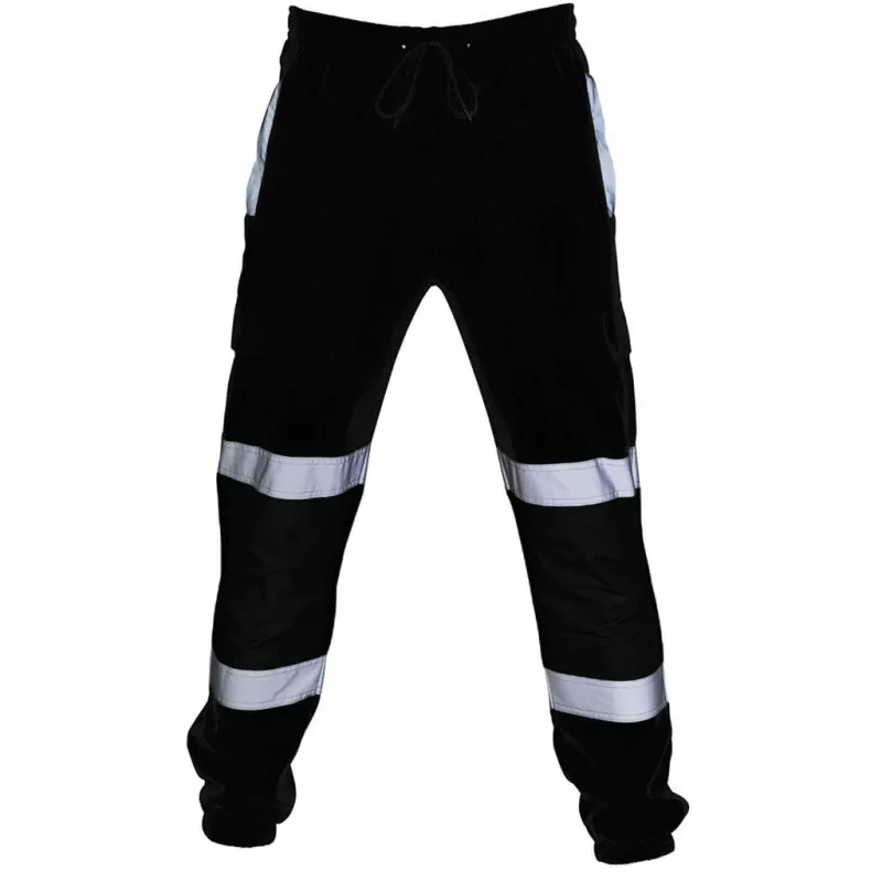 

Mens Reflective Multi-pocket Training Sports Pants Trousers Cycling Windproof Fold Sweatpants Casual Pocket Work Pants Joggers