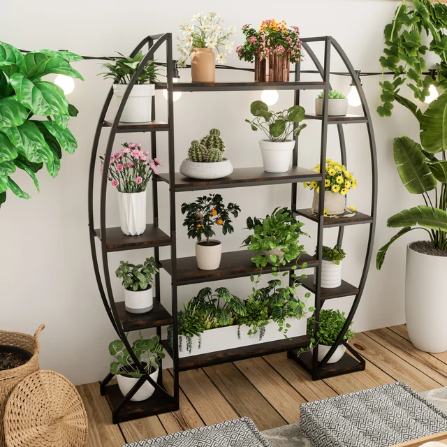 Half-Moon Shape Plant Stand