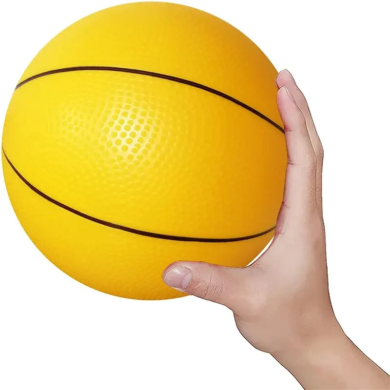Kid squeeze ball Toy Squeeze Soft Foam Rubber Ball Orange Hand Wrist Exercise Stress Relief Colorful Squeezing Ball Basketball Training