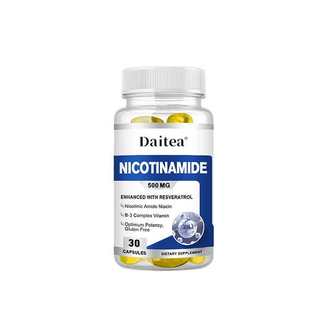Daitea Plant Niacinamide Capsules Vitamin B3, Promotes Joint Health