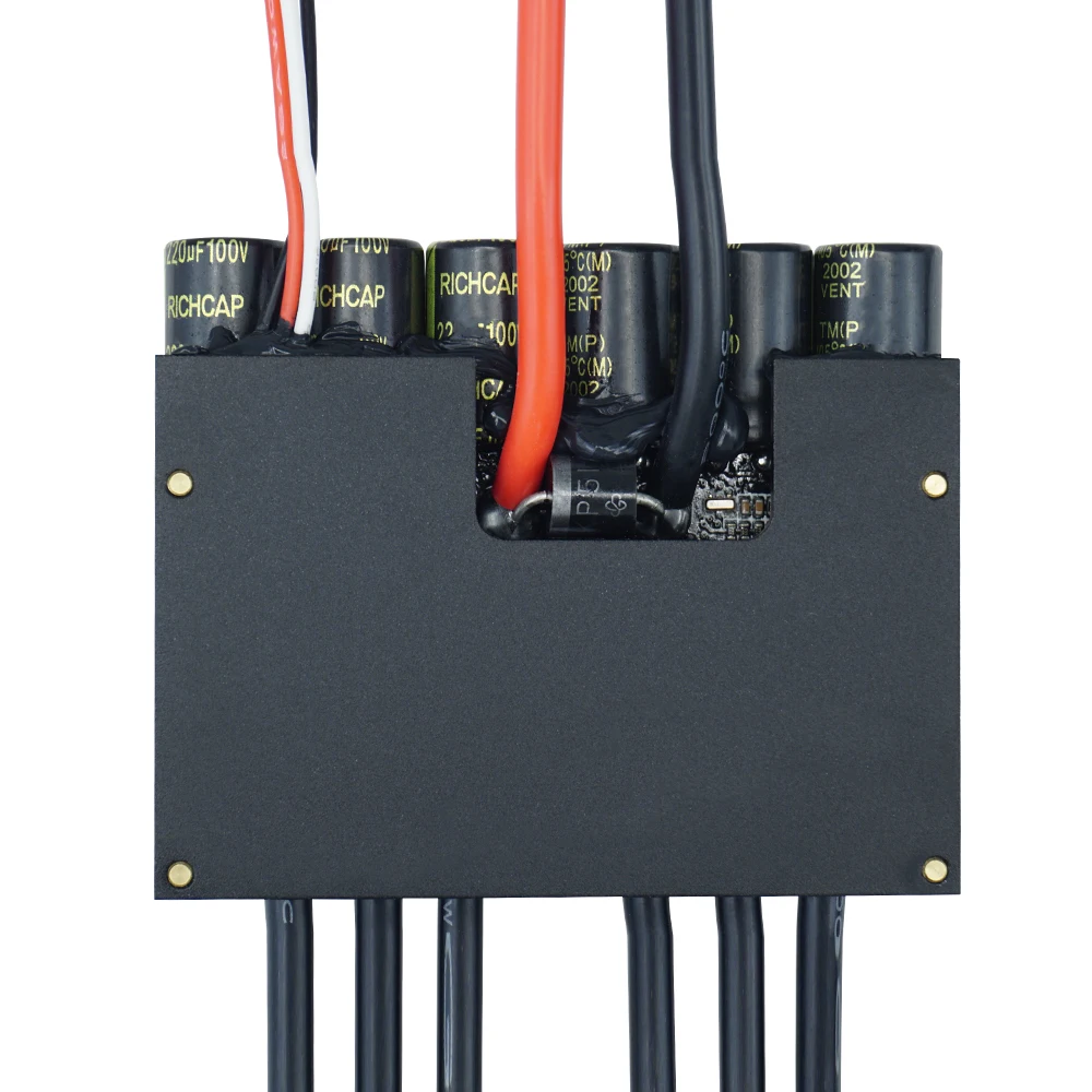 Contrôleur ESC double 100A pour carte de surf électrique avec moteur sans balais haute puissance câblé.