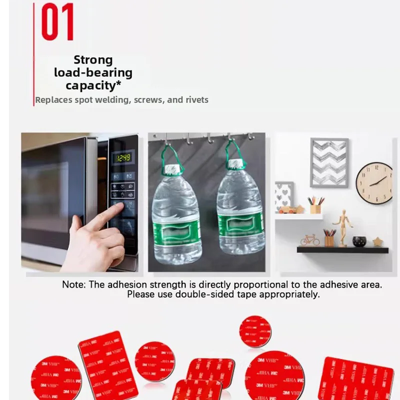 High-Viscosity Transparent Double-Sided Adhesive Tape - Seamless & Wall-Safe - Ideal for Automotive Decoration