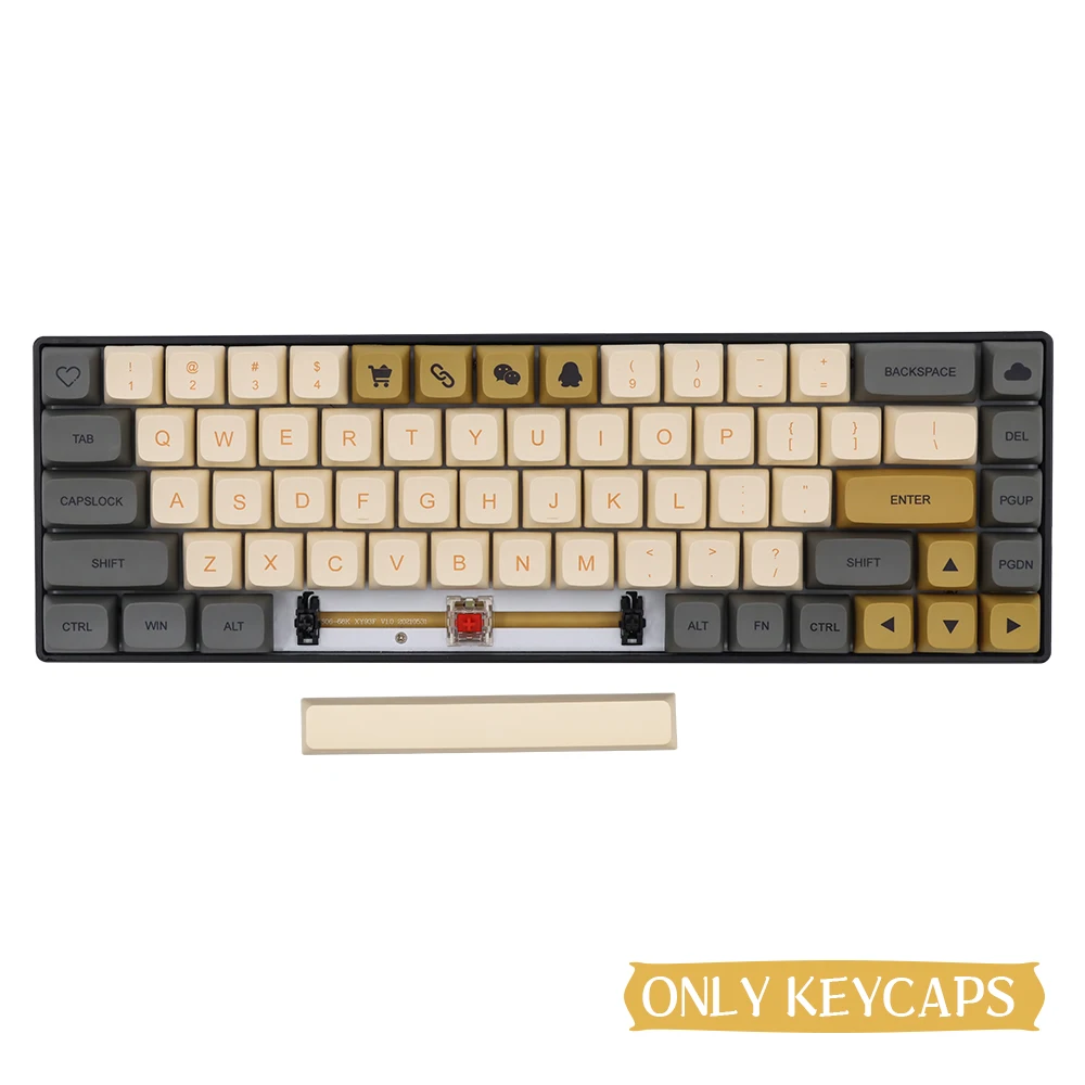 Azerty Teclado Chave Caps Nórdico Qwertz para Cereja mx Teclado Mecânico Pbt Azerty Perfil Layout Iso Xda - Imagem 2