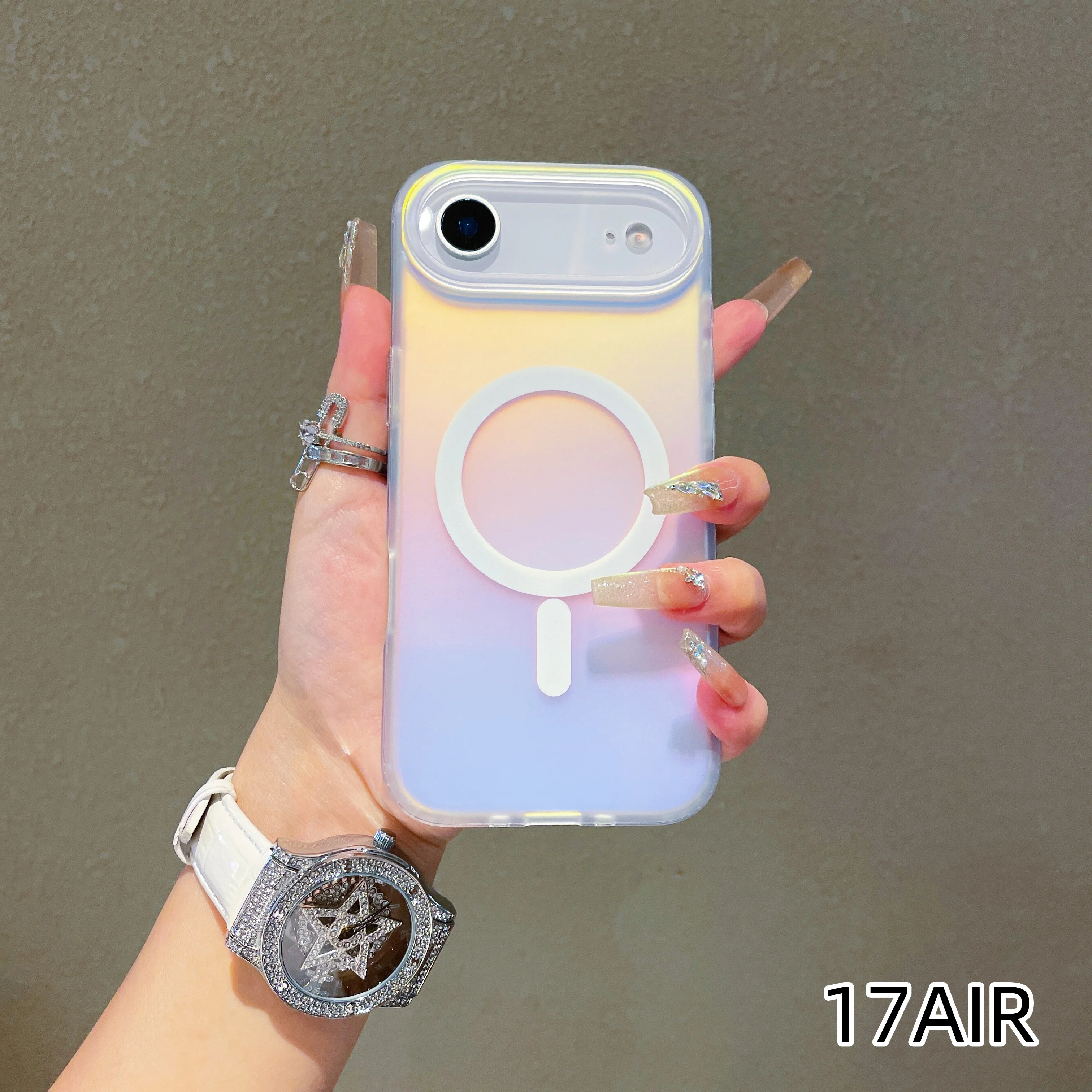 Sunset Sky Laser Color-Changing Matte Phone Case with Gradient Colors