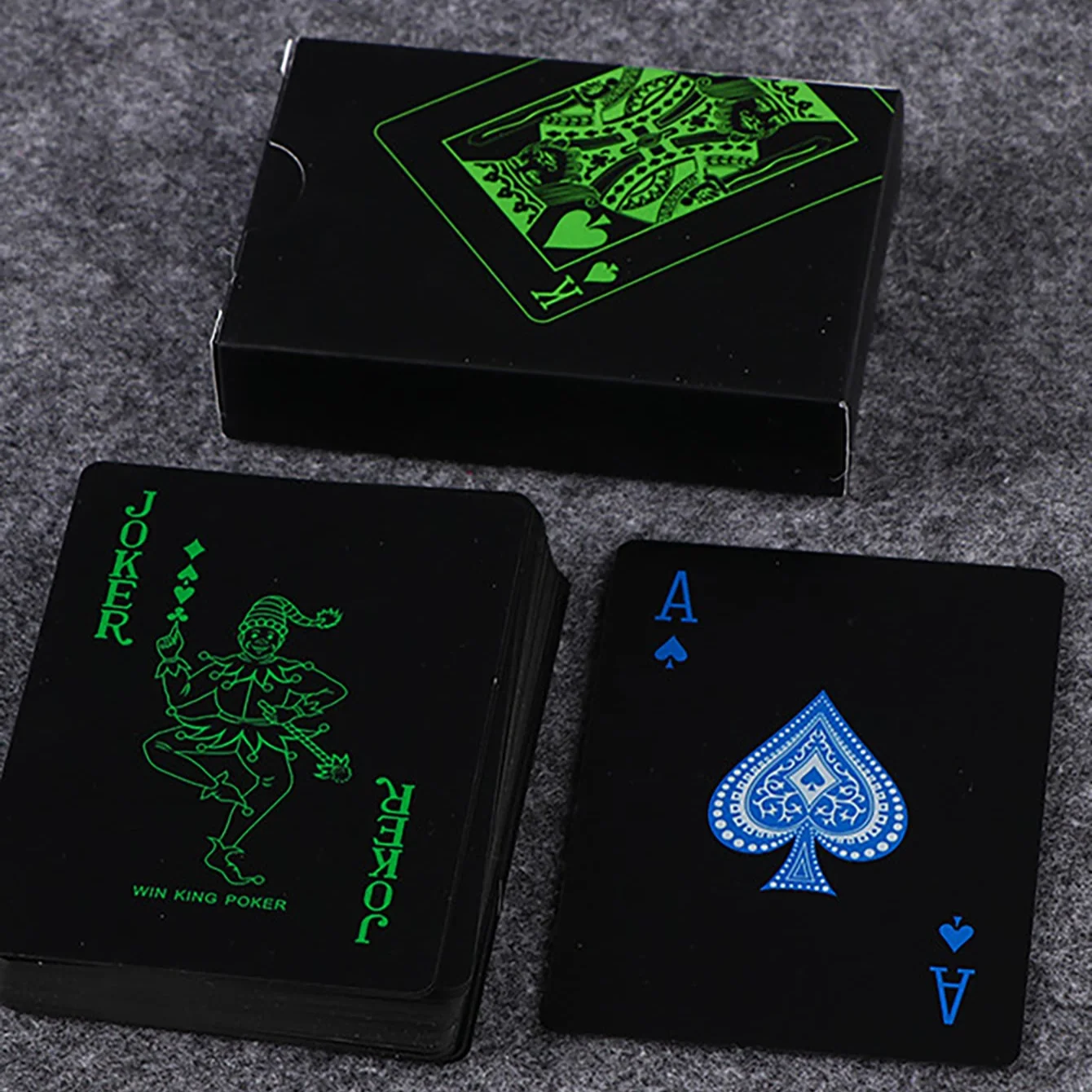 Card waterproof Black Matte Playing black plastic card board game card 54pcs/set playing cards plastic playing cards