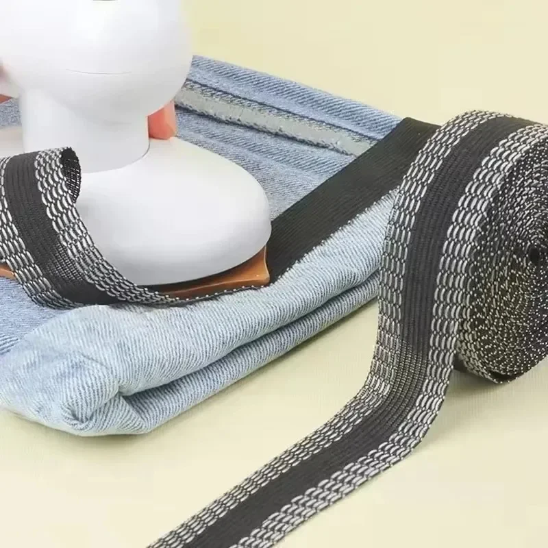 Self-adhesive pant paste tape trousers pants edge jeans clothes length shorten repair iron-on hem tapes DIY sewing accessories