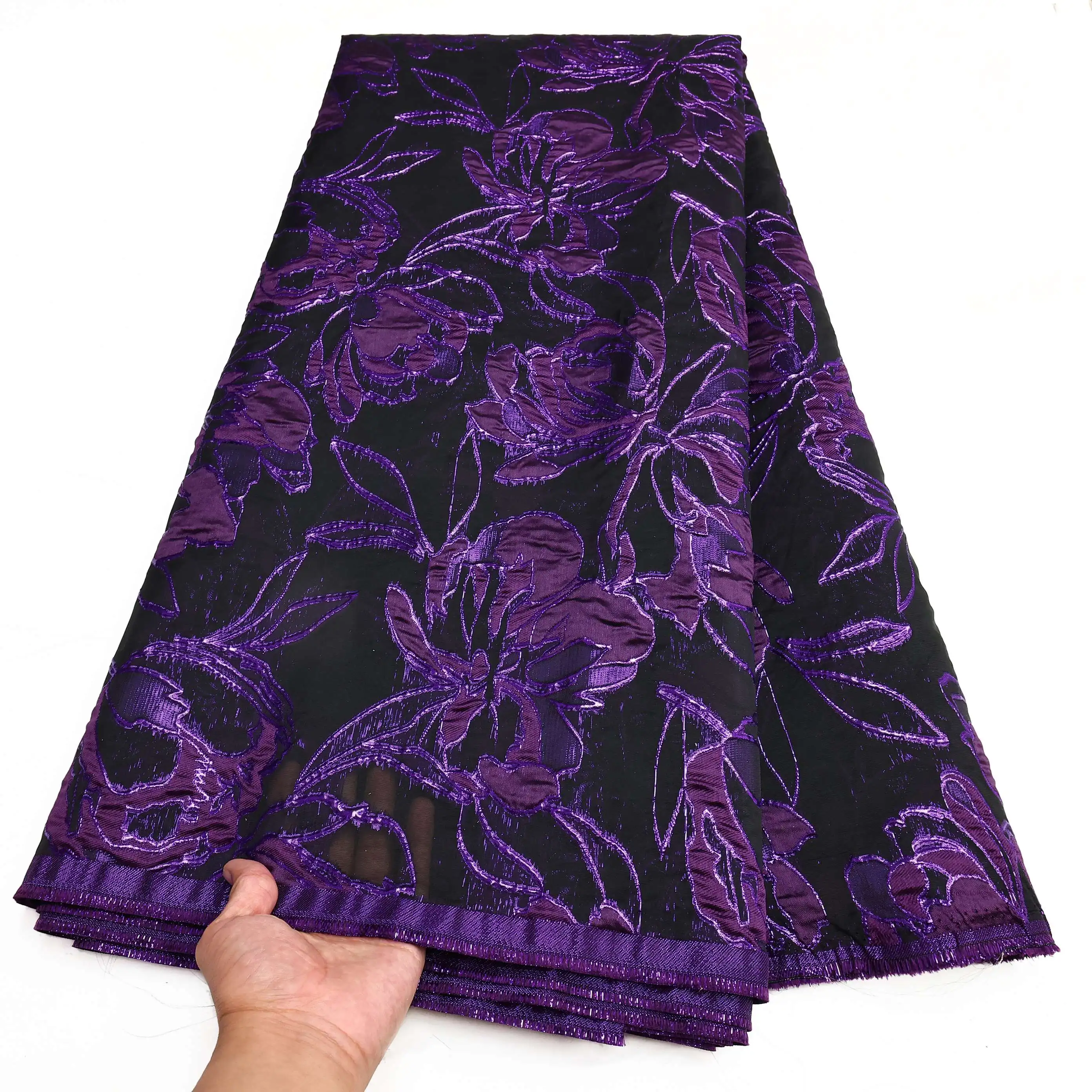 

PGC African Brocade Lace Fabric Original 2023 Saudi Arabia Gown Satin Jacquard Material High Quality Mexico Mesh Organza Fabrics