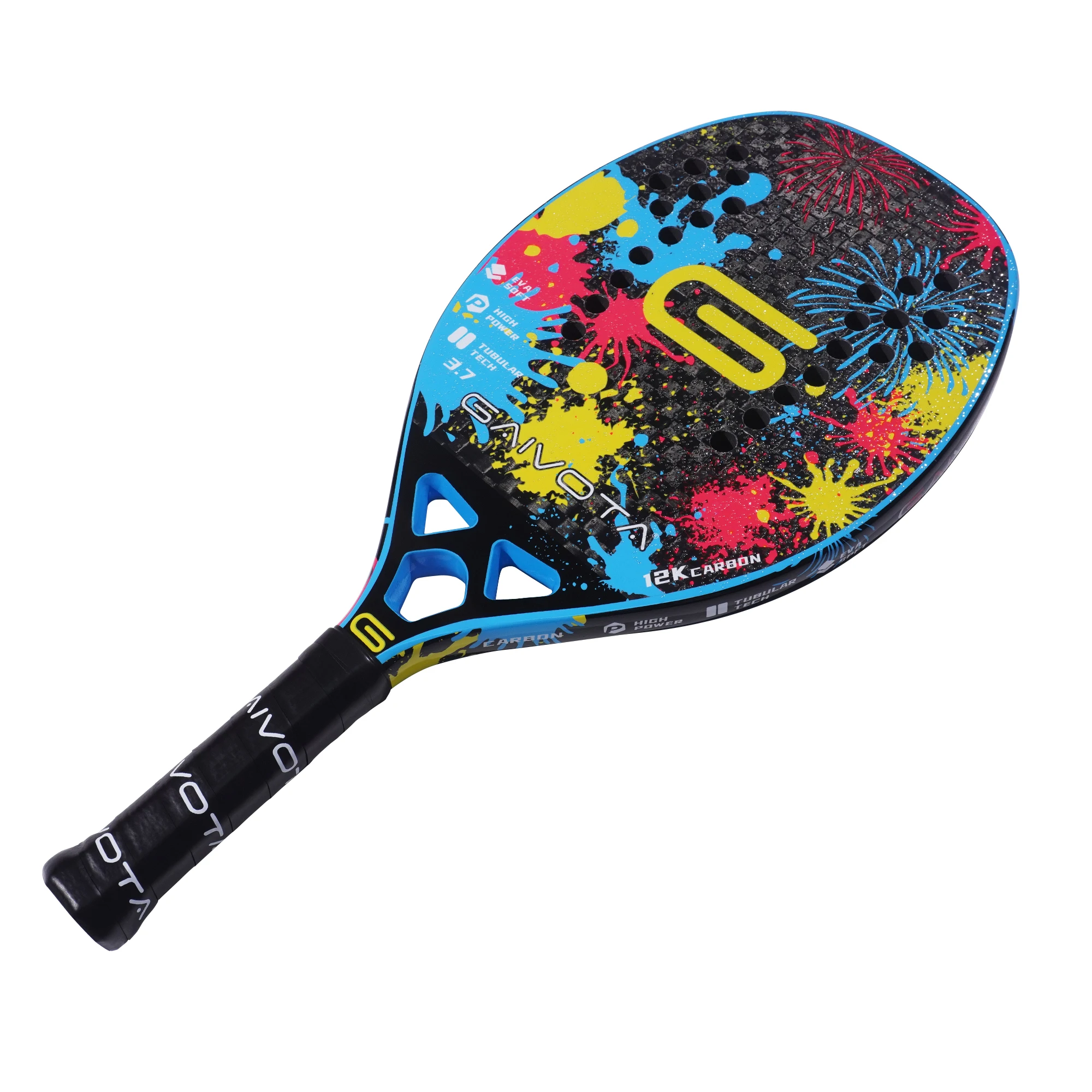 GAIVOTA 3.7 New Beach Tennis Racquet Outdoor Training EVA Carbon Fiber 12K Racquet Bag tennis racket