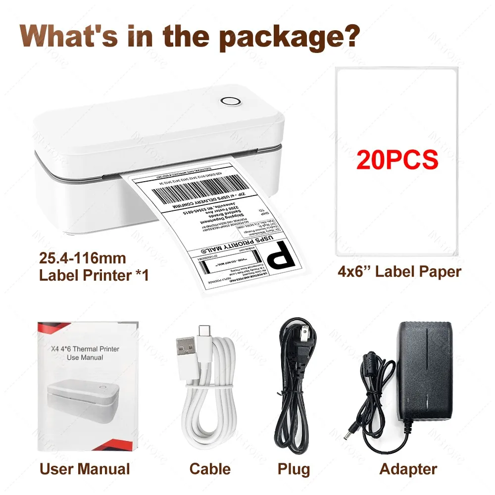 طابعة ملصقات حرارية Marklife X4 طابعة صغيرة لسطح ا...