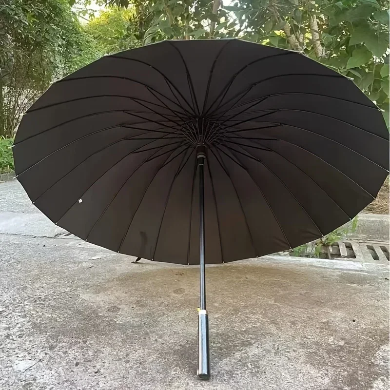 24 Bone Long Handle Umbrella, Automatic Open Golf Umbrella, Reinforced Windproof Umbrella, Unisex Umbrella