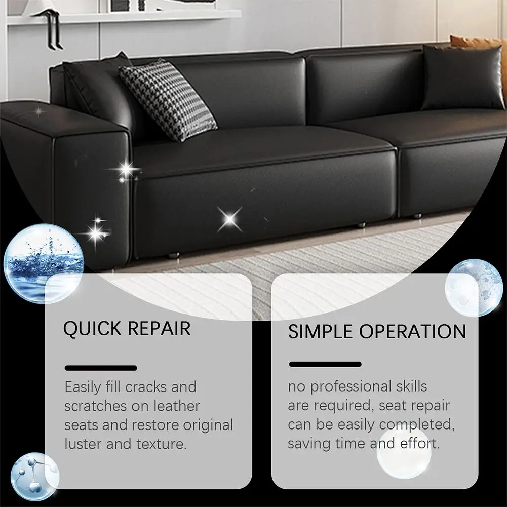 1 set Leather Repair Gel Color Car Repair Scratches Cracks Sofa Auto Seat Leather Complementary Refurbish Cream Repair Paste ﻿ 5